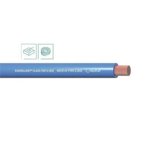 CABLE - MTS. ROTLLE LLIURE HALOG. H07Z1-K CPR BLAU 16MM