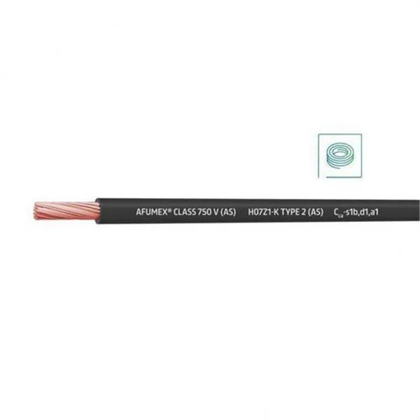CABLE - MTS. ROTLLE LLIURE HALOG. H07Z1-K CPR NEGRE 25MM