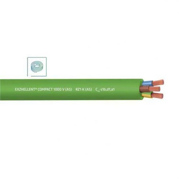 CABLE - MTS. ROTLLE MANGUERA LLIURE HALOG. RZ1-K CPR VERD  4G2.5
