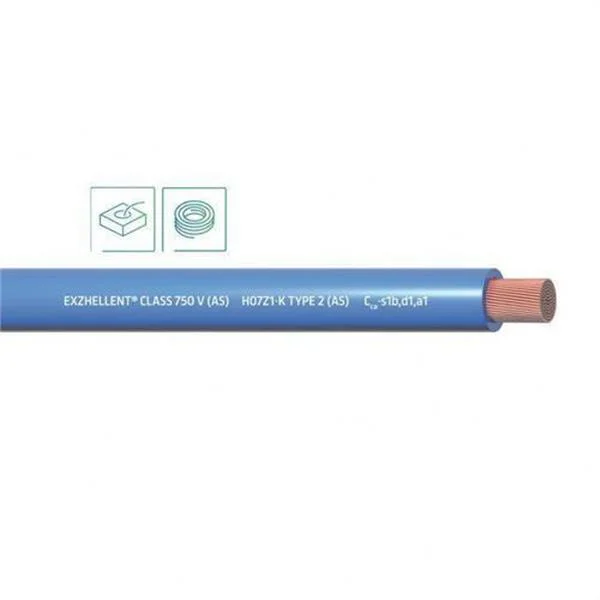 CABLE - MTS. ROTLLE LLIURE HALOG. H07Z1-K CPR BLAU 4MM
