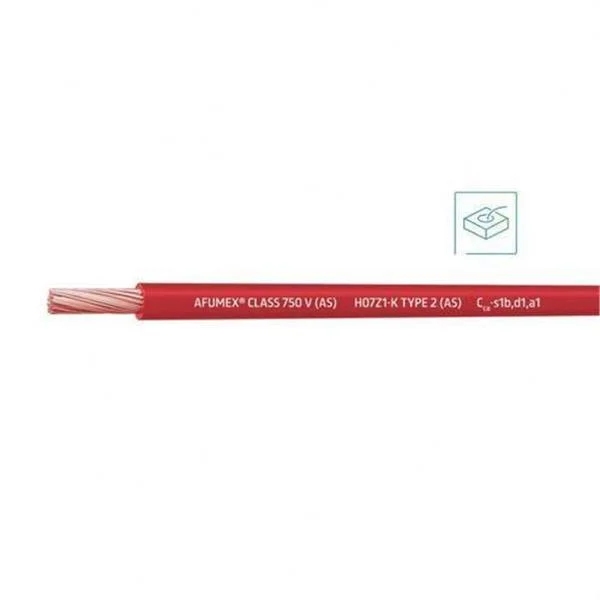 CABLE - MTS. ROTLLE LLIURE HALOG. H07Z1-K CPR VERMELL 1,5MM