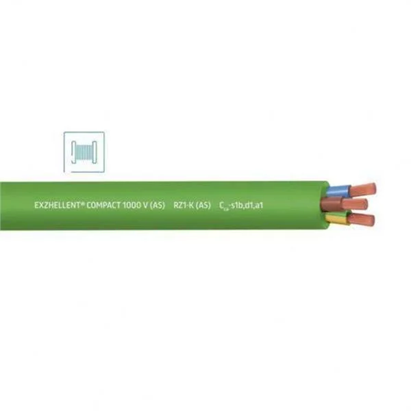 CABLE - MTS. ROTLLE MANGUERA LLIURE HALOG. RZ1-K CPR VERD  3G16