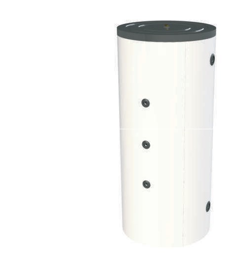 DLP - DIPÒSIT INÈRCIA VS 150 LTS. ESMALTAT POLIURETÀ BLANC view 2
