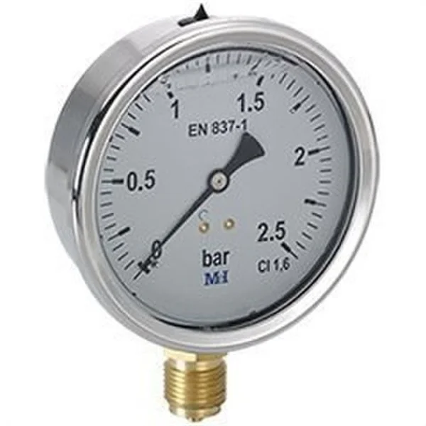 REGULACIO - MANÓMETRO GLICERINA 1/4" 10 BAR SALIDA VERTICAL