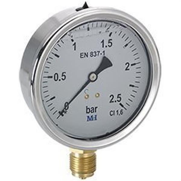 REGULACIO - MANÓMETRO GLICERINA 1/4" 25 BAR SALIDA VERTICAL