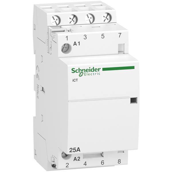 SCHNEIDER - ACTI9 CONTACTOR MODULAR 25A 4NA 230VCA
