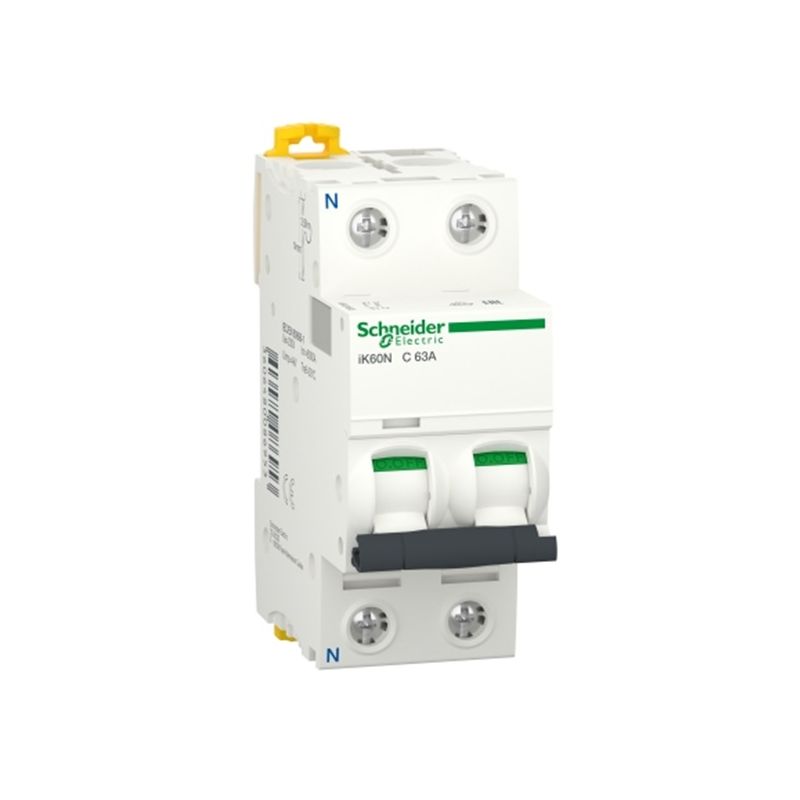SCHNEIDER - ACTI9 INTERRUPTOR MAGNETOTERMIC 1P+N 63A CORBA C IK60N view 3