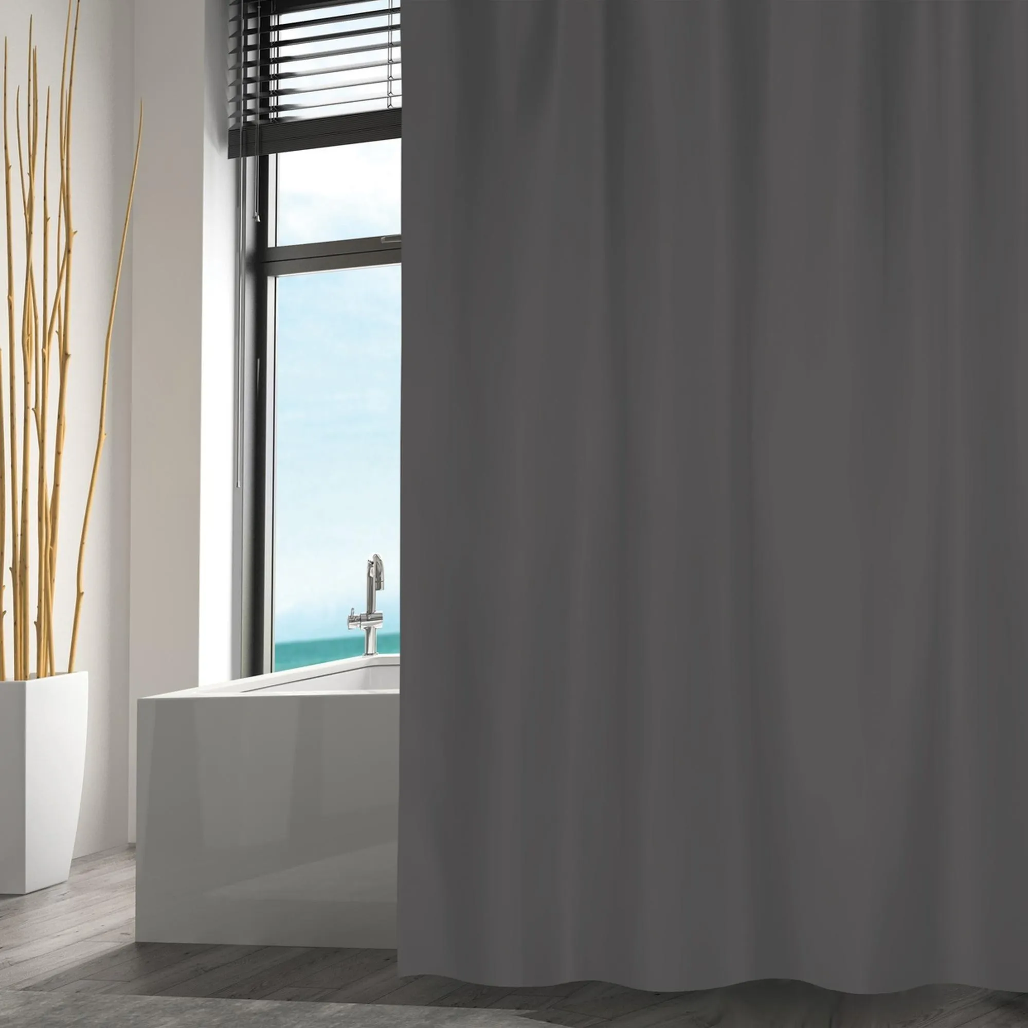 COSMIC - BODYCORT CORTINA BANY GRIS FOSC 180X200