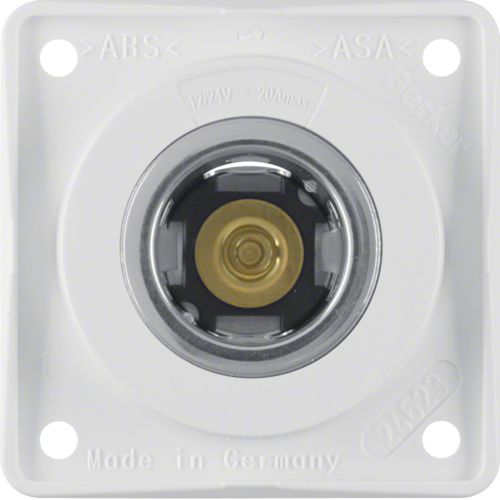 BERKER - ENCHUFE 12V BLANCO POLAR BRILLO