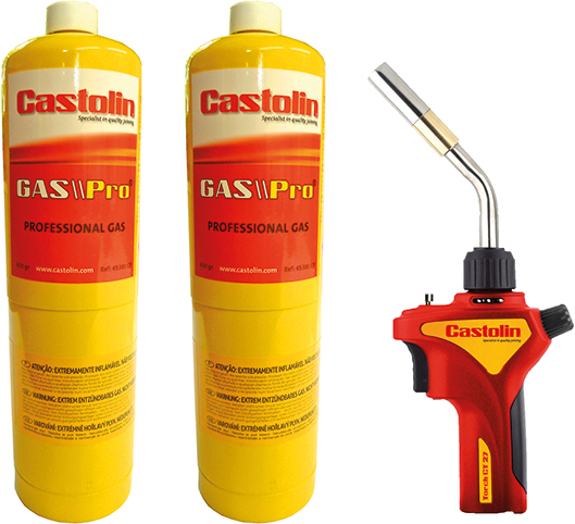 CASTOLIN - KIT SOPLETE SOLDADURA FUERTE CON MALETA Y 2 CARGAS
