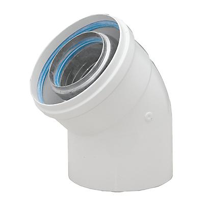 DINAK - ALUMINIO CODO 87º M-H CONCENTRICO D-80/125