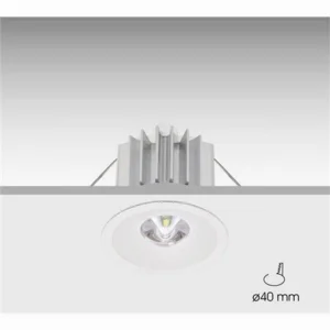 DAISALUX - LLUMINARIA EMERGENCIA IZAR LED N30 ANTIPÁNIC BLANC IZA0100000