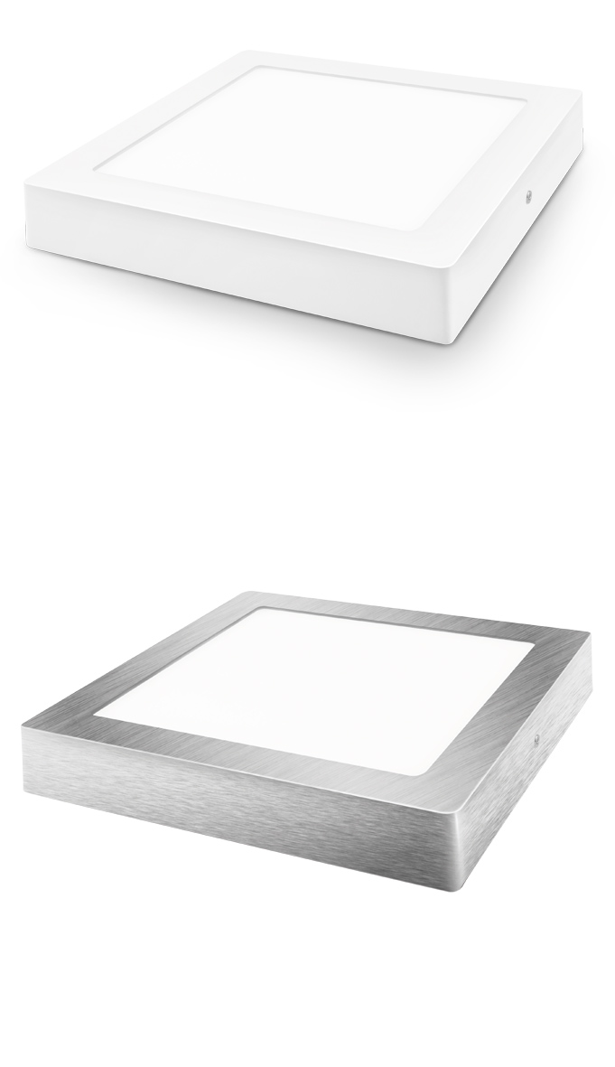 MATEL - DOWNLIGHT LED QUADRAT SUPERF. PLATA 18W FRED view 2