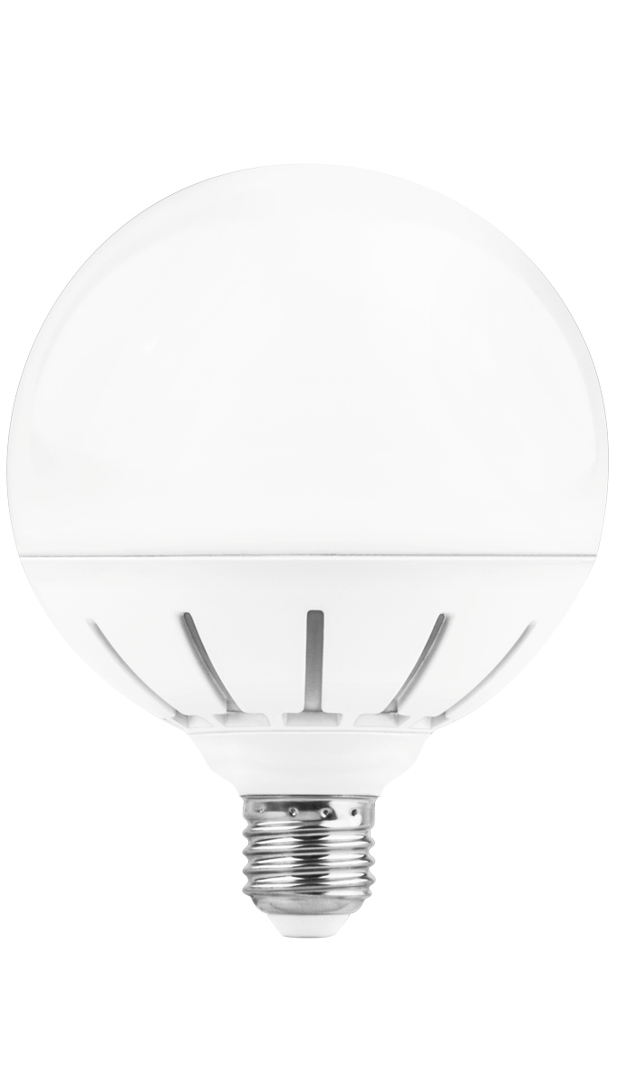 MATEL - BOMBILLA LED GLOBO G120 E27 18 W CALIDA