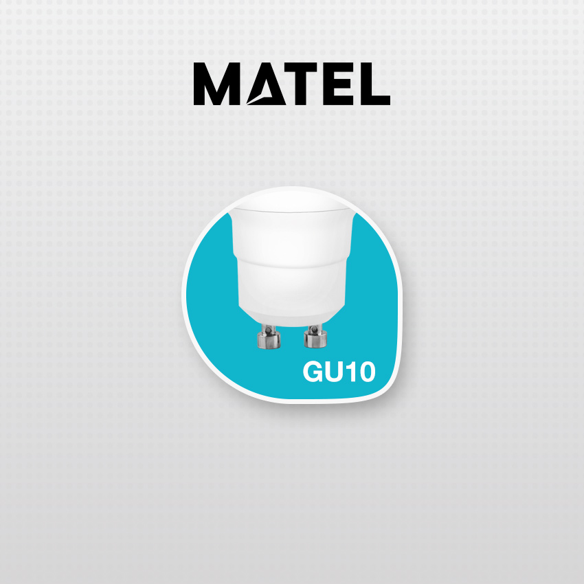 MATEL - BOMBILLA LED DICRÓICA 120° REGULABLE GU10 8W CÁLIDO view 3