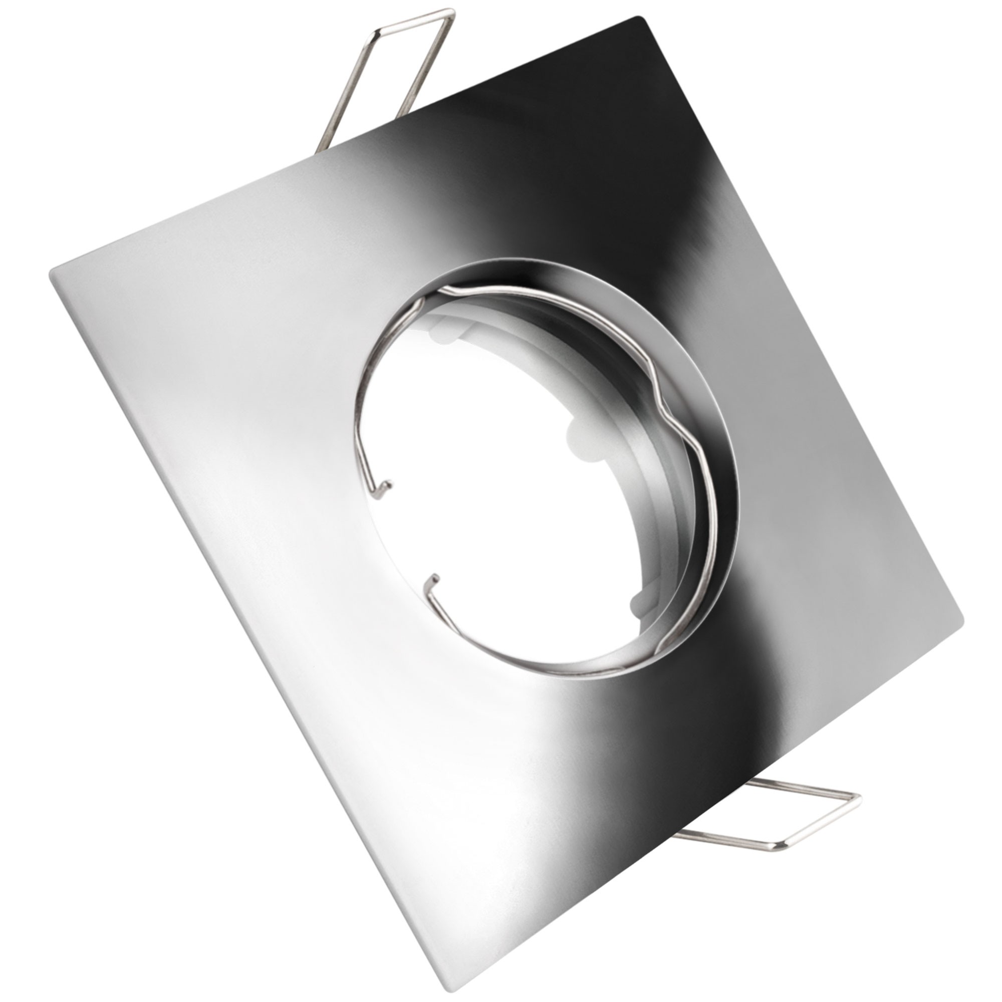 MATEL - ARO FIXE CUADRADO 75 MM CROMO GU-10