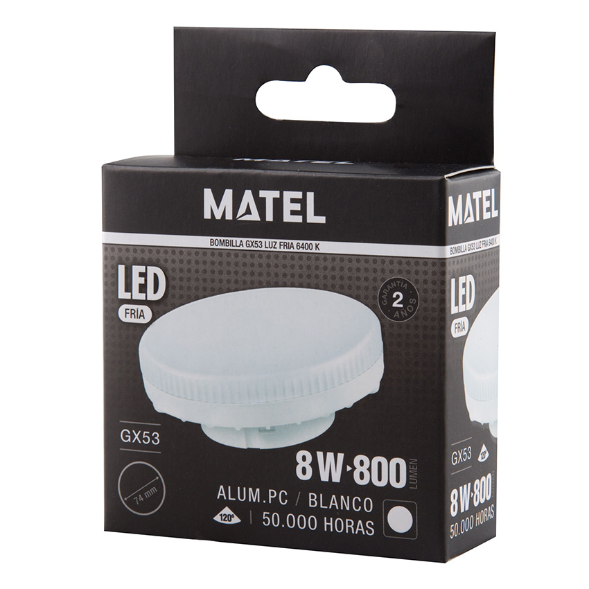 MATEL - BOMBETA LED GX53 8W FREDA