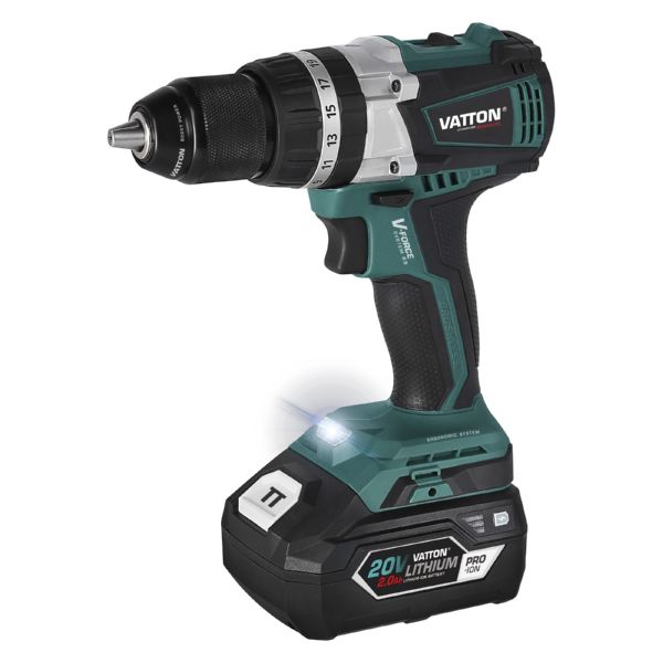 VATTON - BRUSLESS TALADRE PERCUTOR 20V 2.0AH view 2