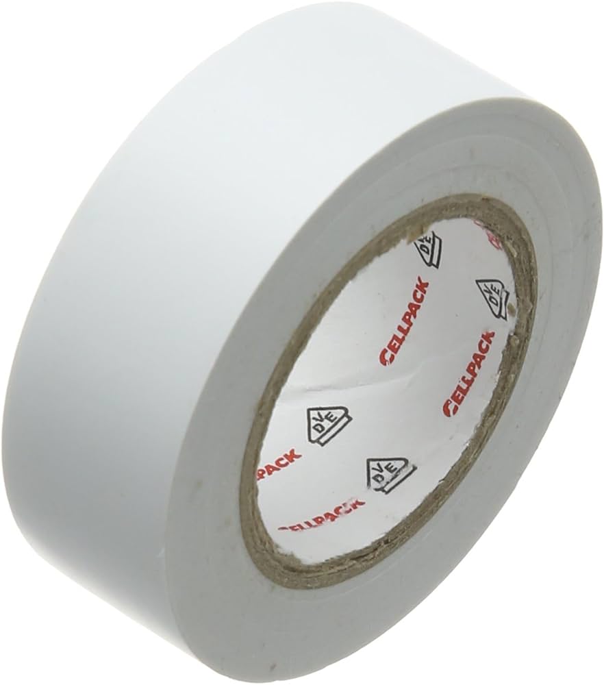 ACC. ELEC - ROTLLE CINTA AILLANT PVC 19MM BLANC (R-25MTS)