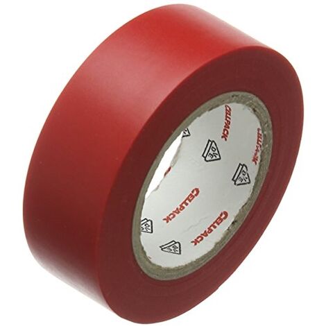 ACC. ELEC - ROTLLE CINTA AILLANT PVC 19MM VERMELL (R-25MTS)