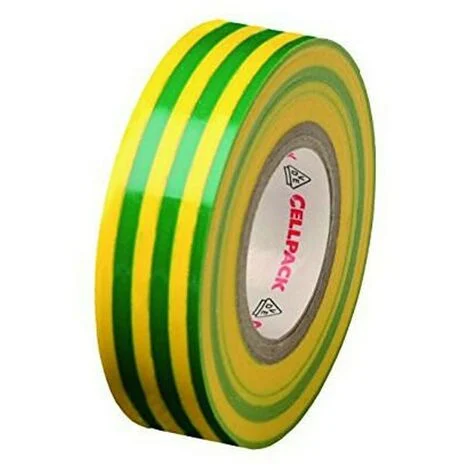 ACC. ELEC - ROTLLE CINTA AILLANT PVC 19MM GROC-VERD (R-25MTS)