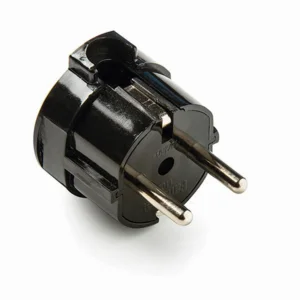FAMATEL - CLAVIJLA 10-16A-250V D-4,8 CON TT LATERAL NEGRO