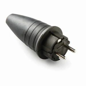 FAMATEL - CLAVIJA DE GOMA DESMONTABLE CON TOMA DE TIERRA IP44