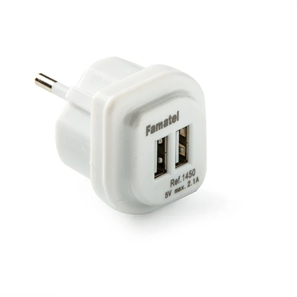 FAMATEL - CLAVILLA CARREGADOR USB DOBLE