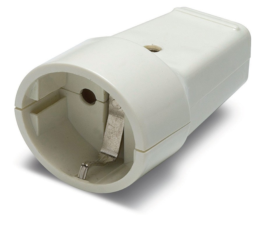 FAMATEL - BASE ENCHUFE MOVIL PVC GOMA 16A 250V C/TT BLANCO view 2
