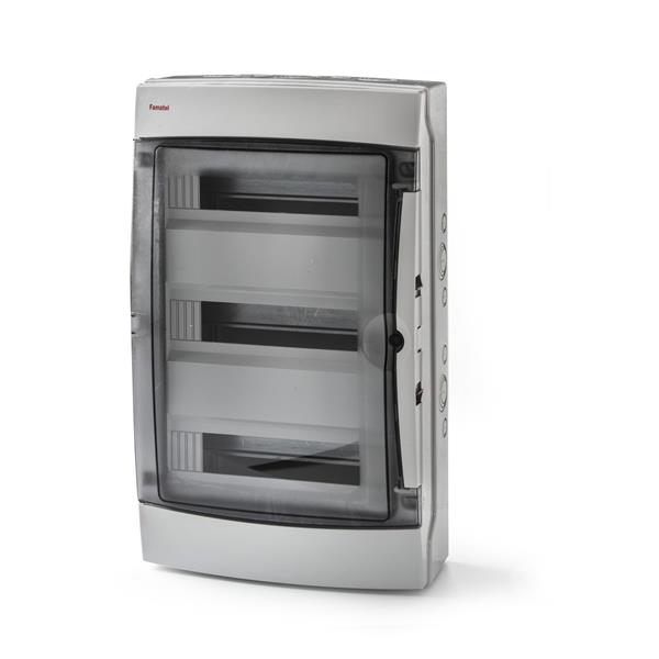 FAMATEL - ARMARI SUPERFICIE 42 ELEM. PORTA TRANSPARENT IP65