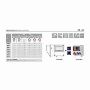 FAMATEL - CAJA ENVOLVENTE 2 TOMAS + 2 POLS + N +TIERRA 16A