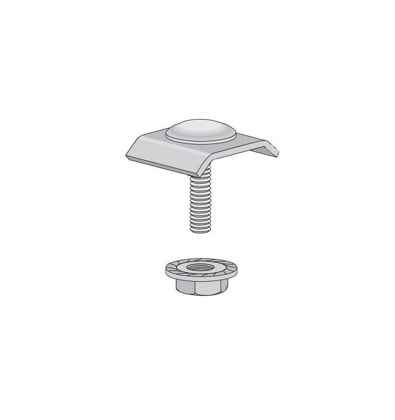 INTERFLEX - MULTIVIA BRIDA FIXACIO AMB SUPORT ZINCAT Z3 (50 U)
