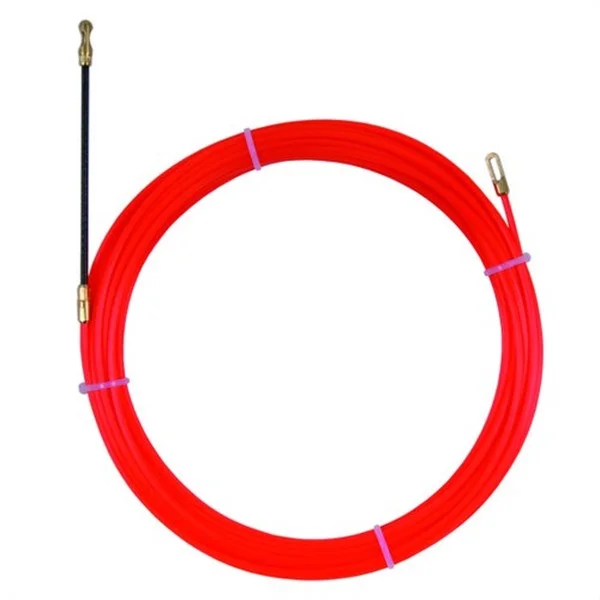 INTERFLEX - NYLON D-3 L-5 MTS CABEZAL/GUÍA/TERM. FIJOS ROJO