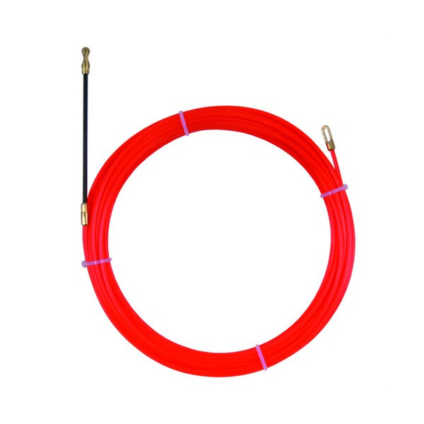 INTERFLEX - NYLON D-3 L-20 MTS CABEZAL/GUÍA/TERM. FIJOS ROJO