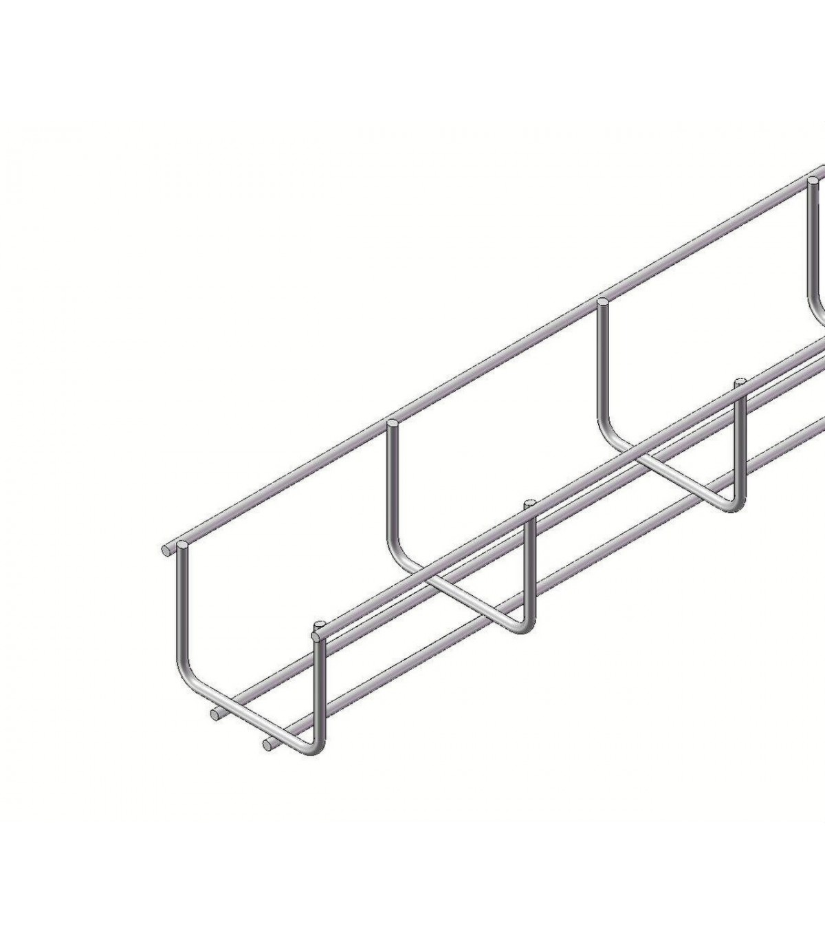 INTERFLEX - MULTIVIA MTS. BANDEJA REJILLA 60X75 ZINCADO Z3 (TIRA 3MTS)