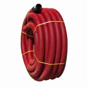 ELECTUB - TUBO CANALIZACION ROJO ULTRA TPI 40 (ROLLO 50MTS)