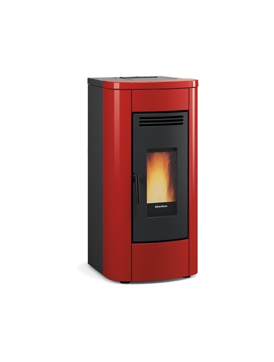 EXTRAFLAME - KLAUDIA PLUS ESTUFA 8,0 KW PELLET CANALITZADA BURDEOS A+