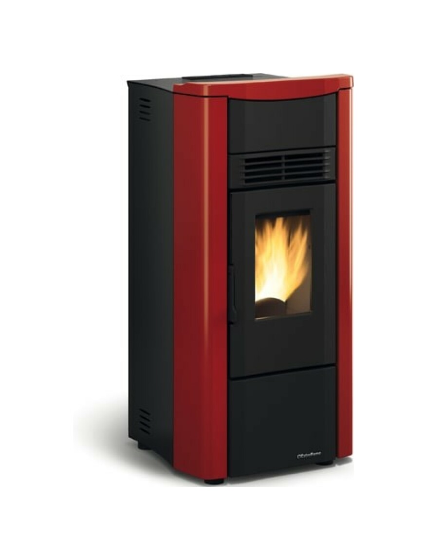 EXTRAFLAME - ESTUFA PELET GIUSY PLUS EVO 2.0 CANALIZABLE 7,5 VENTILADA BURDEOS A+