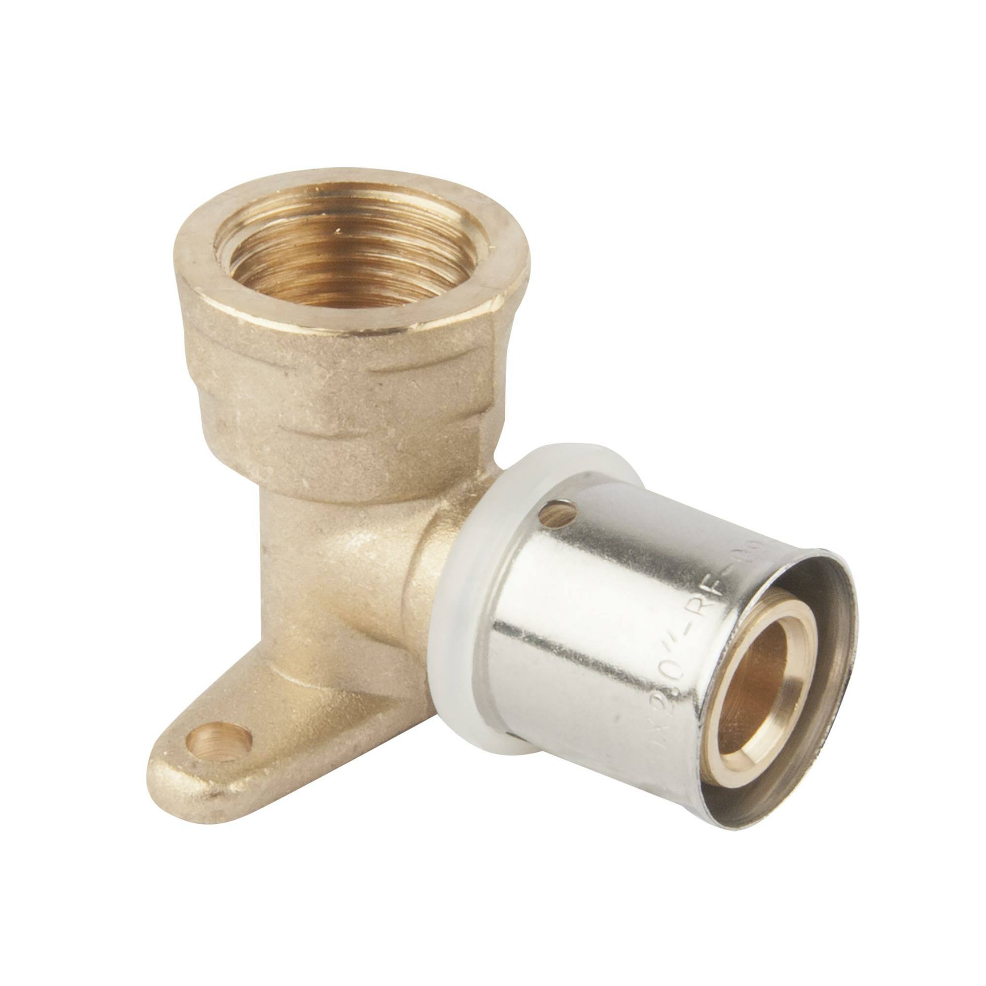 FITTING STD - MULTICAPA CODO BASE FIJACIÓN CORTA D-25X3/4"