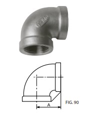 FILINOX - INOX COLZE 90º F-F D-3/4 AISI 316