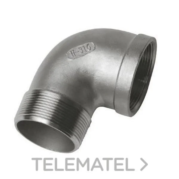 FILINOX - INOX CODO 90º H-M D-1/2 AISI 316