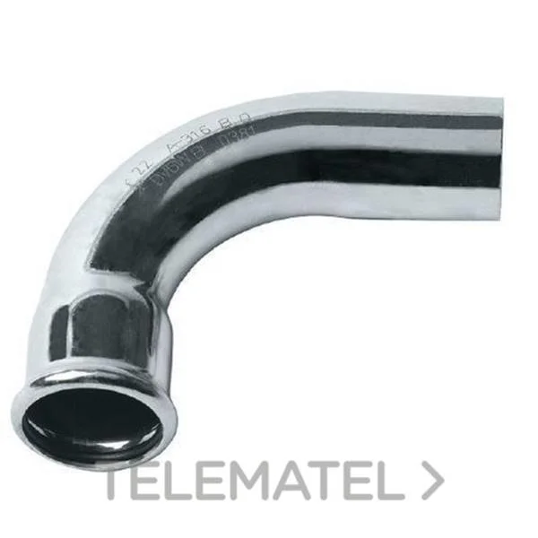 FILINOX - INOX CURVA 90º M-H D-108 AISI 316 PERFIL M