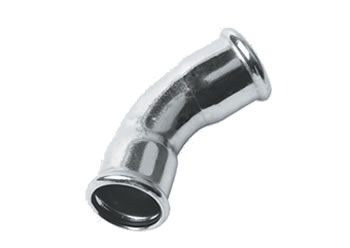 FILINOX - INOX CURVA 45º H-H D-18 AISI 316 PERFIL M