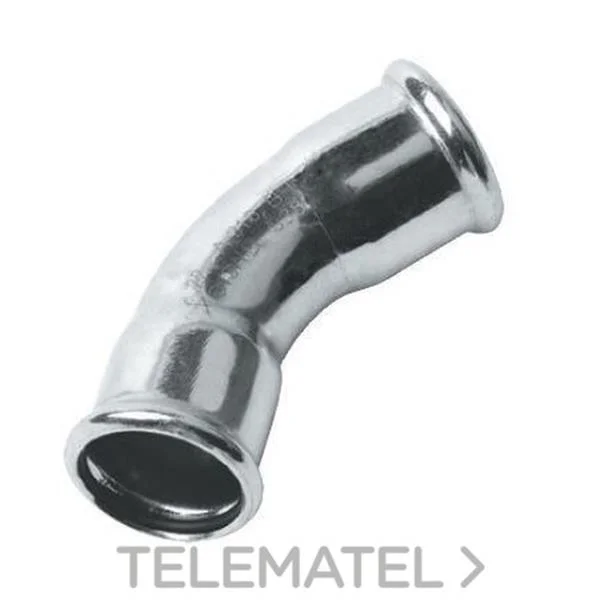 FILINOX - INOX CORBA 45º F-F D-28 AISI 316 PERFIL M