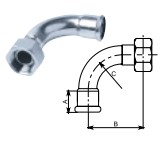FILINOX - INOX CORBA 2 PIEZAS D-15X1/2 AISI 316 PERFIL M