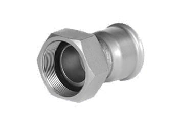 FILINOX - INOX RACOR 2 PIEZAS JUNTA PLANA D-18X1/2" AISI 316 PERFIL M