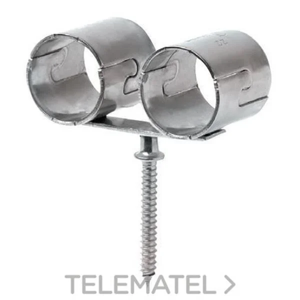 FILINOX - INOX ABRAZADERA DOBLE D-18 AISI 304