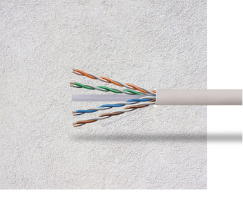 GAESTOPA - MTS. CABLE DADES U/UTP DCA 24 AWG CAT6. 100M BLANC