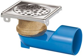 GEBO - SANDGRIP EMBORNAL INOX AISI 304 96 X 96 X 50 MM S.HORITZONTAL D-50 MM A/SIFO MEMBRANA