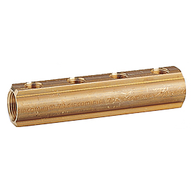 GIACOMINI - R551 COLECTOR SIMPLE ROSCADO HEMBRA 3/4" X 1/2" 4 SALIDAS